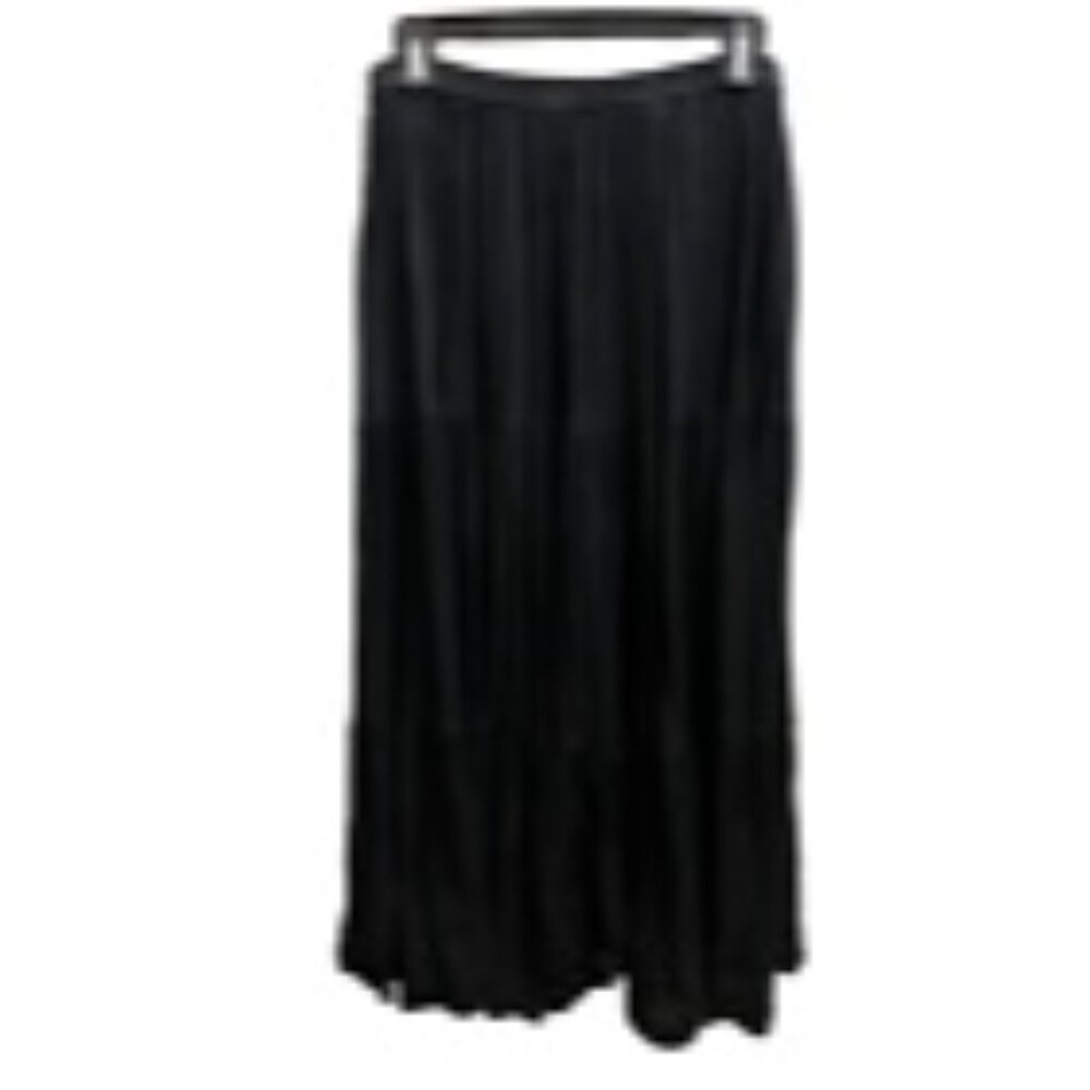 Double D Ranchwear Women's Black Tiered Maxi Skirt Boho Western Cowgirl Size S